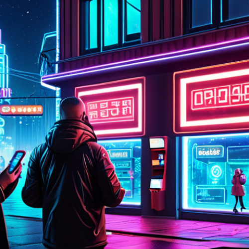 **

"Futuristic cityscape with glowing blockchain network connecting buildings. A diverse group of people are using smartphones to make instant, commission-free money transfers. The scene emphasizes speed, security, and transparency. Neon signs in Russian advertise 'Цифровой Рубль' and local businesses accepting digital currency. Style: Cyberpunk, vibrant colors."

**