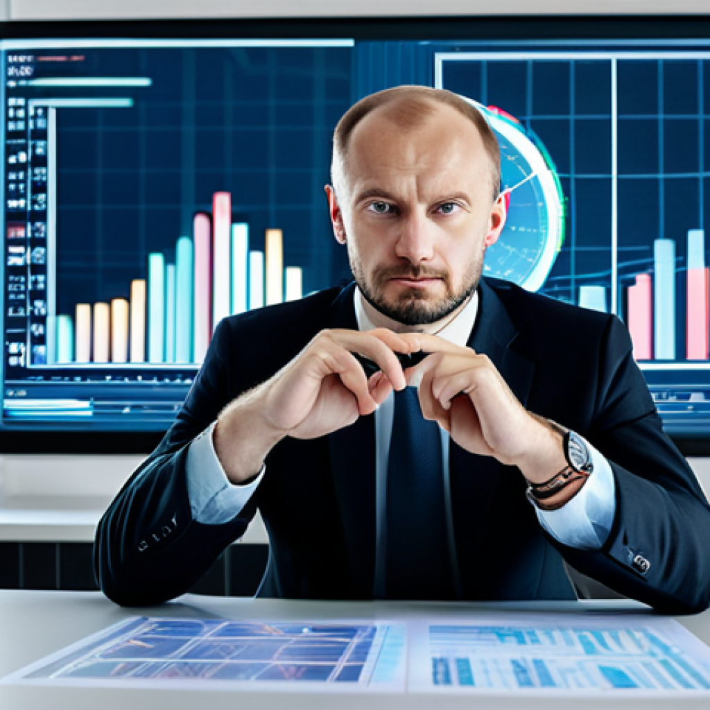 A professional Russian businessman in his mid-30s, dressed in a modest, dark business suit, is seated at a sleek, minimalist desk in a modern, well-lit office. He thoughtfully interacts with a transparent holographic interface displaying digital ruble symbols and abstract financial data. The background features subtle, clean architectural lines, suggesting innovation and progress. This image conveys a sense of secure financial evolution and modern technology adoption. Perfect anatomy, correct proportions, natural pose, well-formed hands, proper finger count, natural body proportions, safe for work, appropriate content, fully clothed, professional, high-resolution photography.