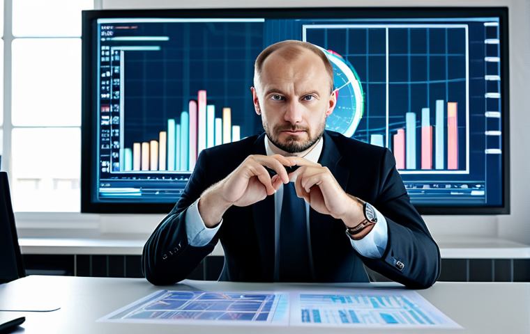A professional Russian businessman in his mid-30s, dressed in a modest, dark business suit, is seated at a sleek, minimalist desk in a modern, well-lit office. He thoughtfully interacts with a transparent holographic interface displaying digital ruble symbols and abstract financial data. The background features subtle, clean architectural lines, suggesting innovation and progress. This image conveys a sense of secure financial evolution and modern technology adoption. Perfect anatomy, correct proportions, natural pose, well-formed hands, proper finger count, natural body proportions, safe for work, appropriate content, fully clothed, professional, high-resolution photography.