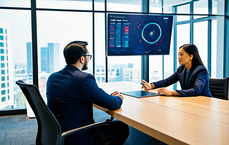 A group of three diverse professionals, two men and one woman, in modest business suits and dresses, engaged in a focused, collaborative discussion around a polished conference table. They are in a brightly lit, modern conference room with large digital displays showing abstract, stylized blockchain network graphics and global financial data. The scene emphasizes international cooperation and regulatory development. perfect anatomy, correct proportions, natural pose, well-formed hands, proper finger count, natural body proportions, professional photography, high quality, safe for work, appropriate content, fully clothed, professional dress.