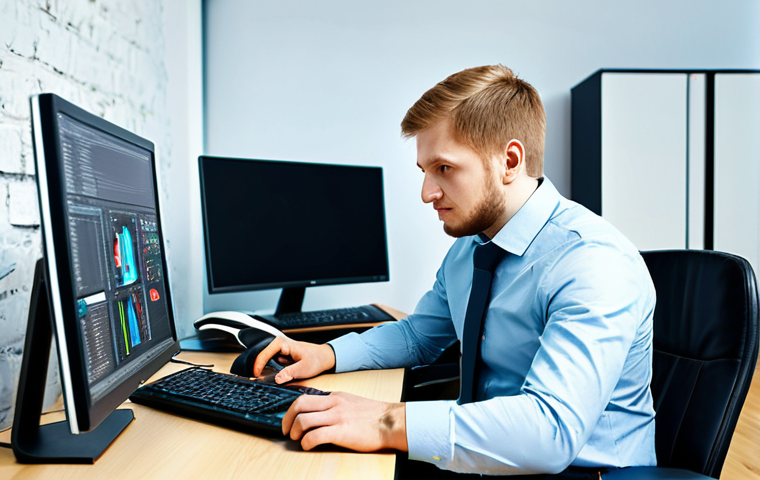 디지털화폐의 글로벌 화폐와의 경쟁력 - Modern Moscow Office Scene**
"A professional software engineer in a modern, brightly lit Moscow off...