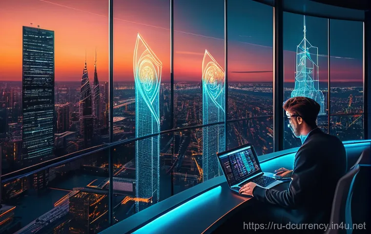 디지털화폐의 기술적 발전과 위험 - **Image Prompt: The Genesis and Evolution of Digital Assets**
"A visually rich, cinematic digita...