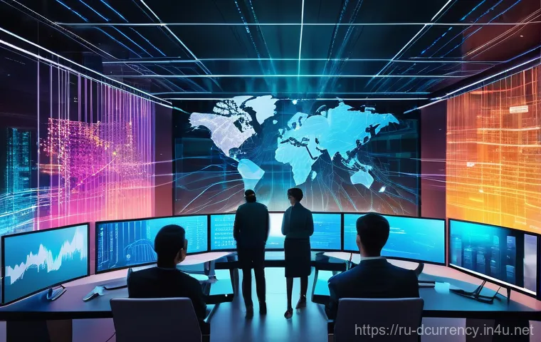 디지털화폐의 향후 발전 방향 - A young man in his early twenties, dressed in a stylish yet modest hoodie and jeans, is confidently ...