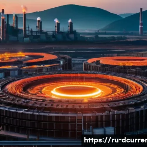 Home 30 디지털화폐의 환경적 영향 - **Prompt:** A vast, cavernous industrial cryptocurrency mining facility, seen from a slightly elevat...