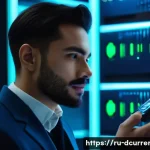 디지털화폐의 지갑 보안 및 복구 - A highly detailed, cinematic shot of an adult male or female, dressed in smart casual attire, meticu...