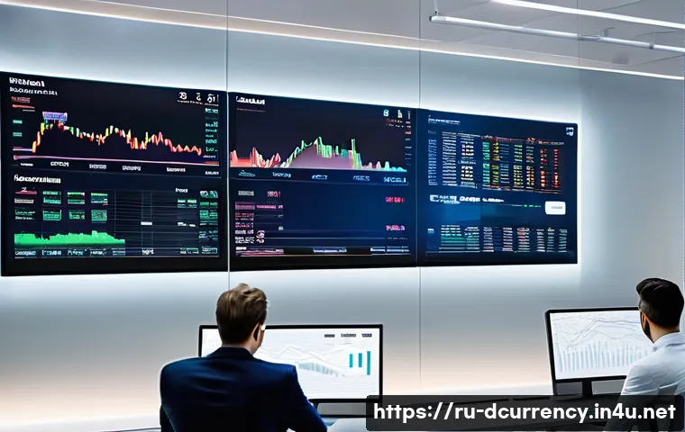 디지털화폐 및 암호화폐 규제 동향 - **Prompt:** A clean and modern financial office environment where diverse professionals are reviewin...